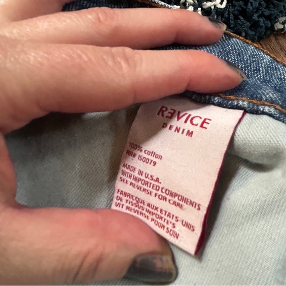 Revice MATCHMAKER SHORTS / LOVE AT FIRST SIGHT button fly denim jorts - Picture 8 of 10